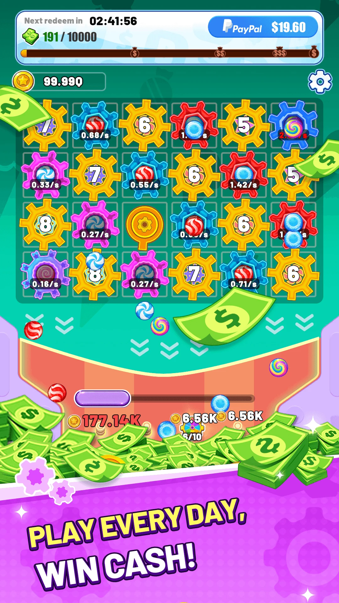 Gear Luck Plinko: Earn Money screenshot