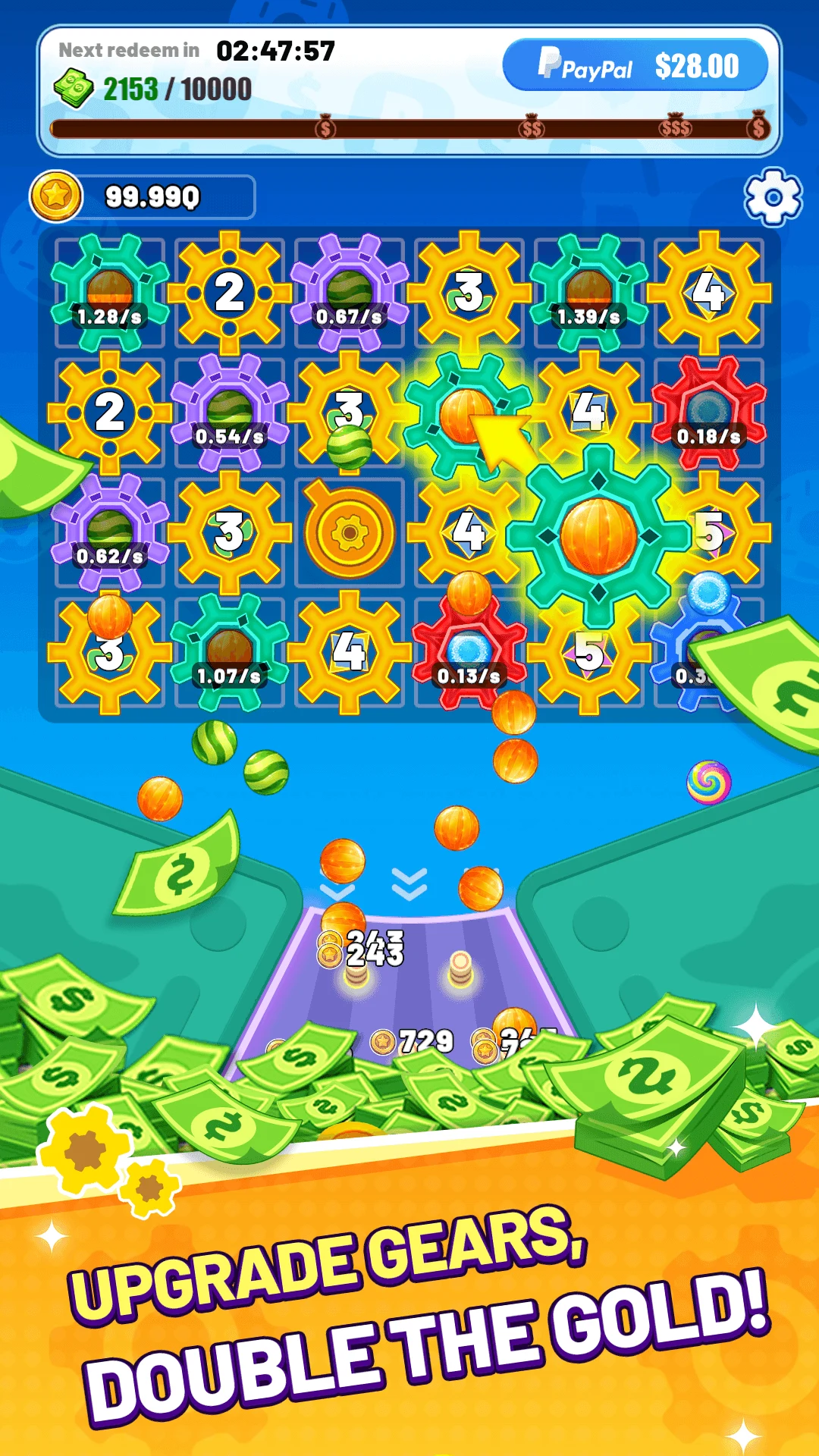 Gear Luck Plinko: Earn Money screenshot